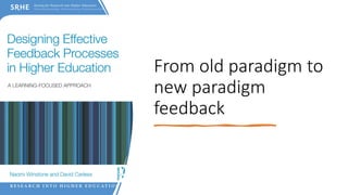 Improving feedback and developing student feedback literacy | PPTX