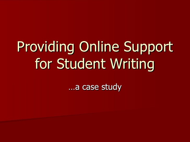 Online writing support