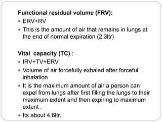 Unt 1 respiratory system