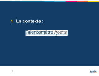 1 Le contexte :
2
 