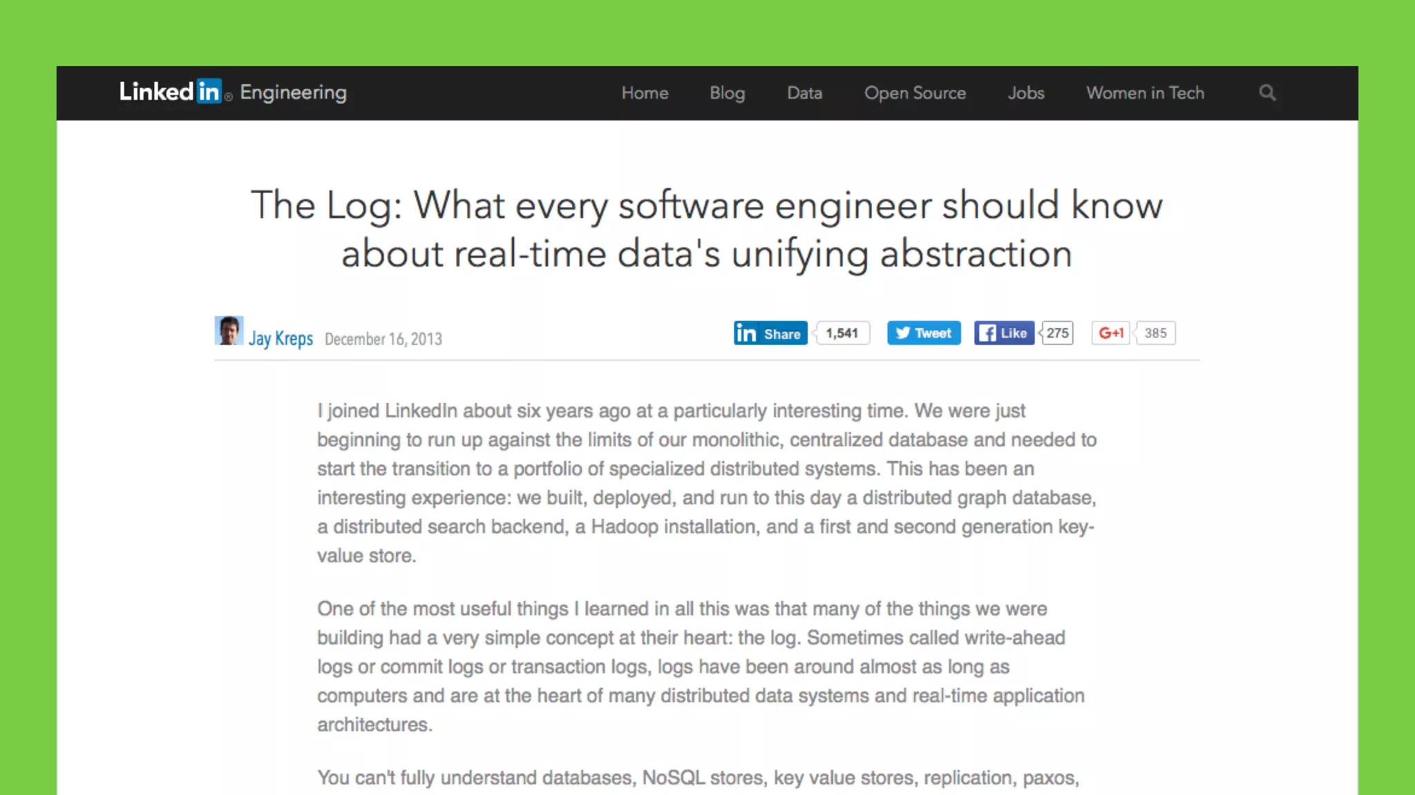It’s time for a POSIX of data processing
 