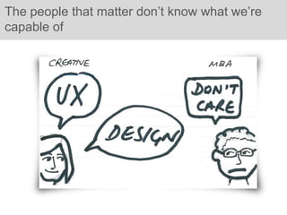 The people that matter don’t know what we’re
capable of
 