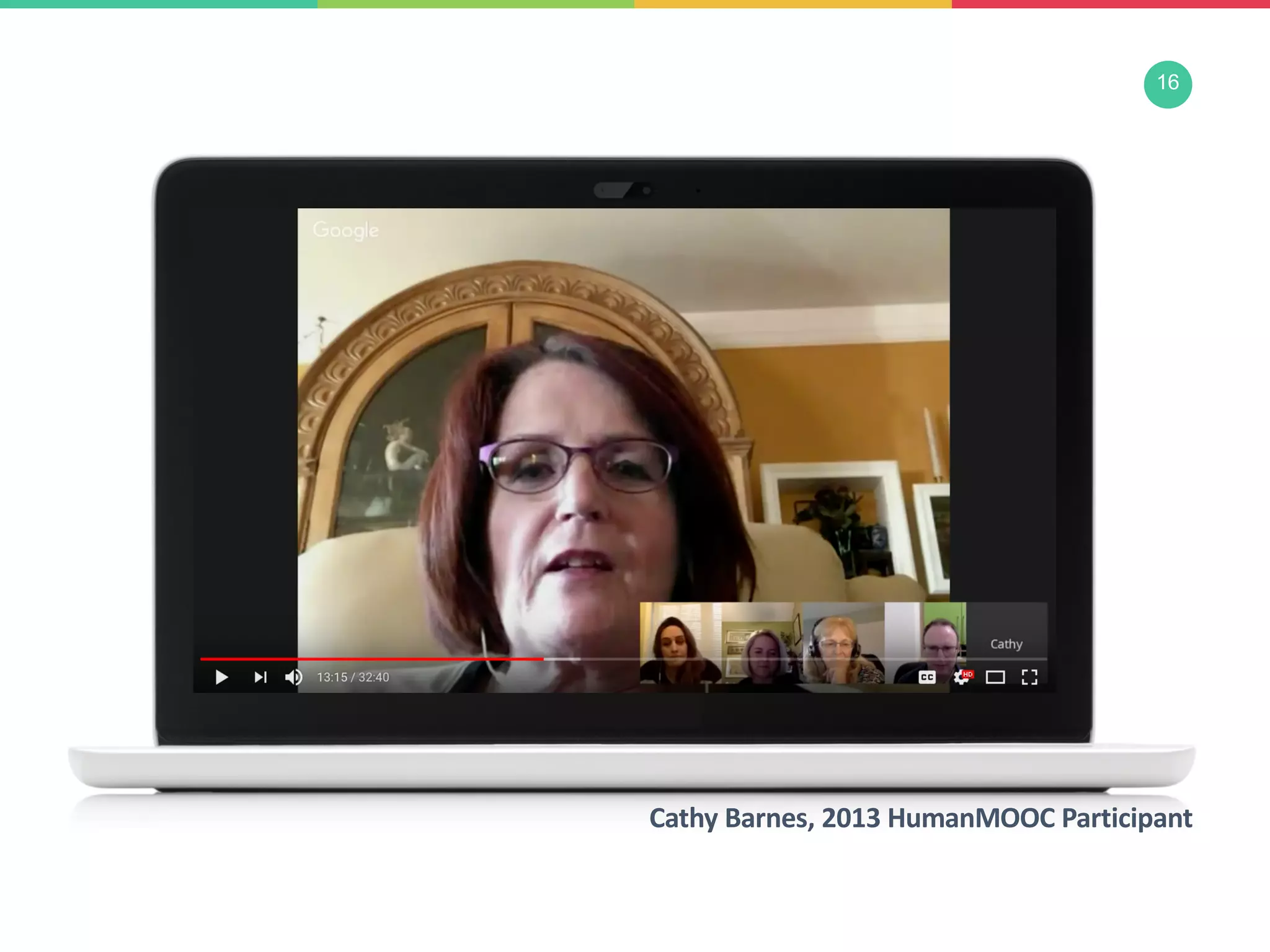 16
Cathy Barnes, 2013 HumanMOOC Participant
 