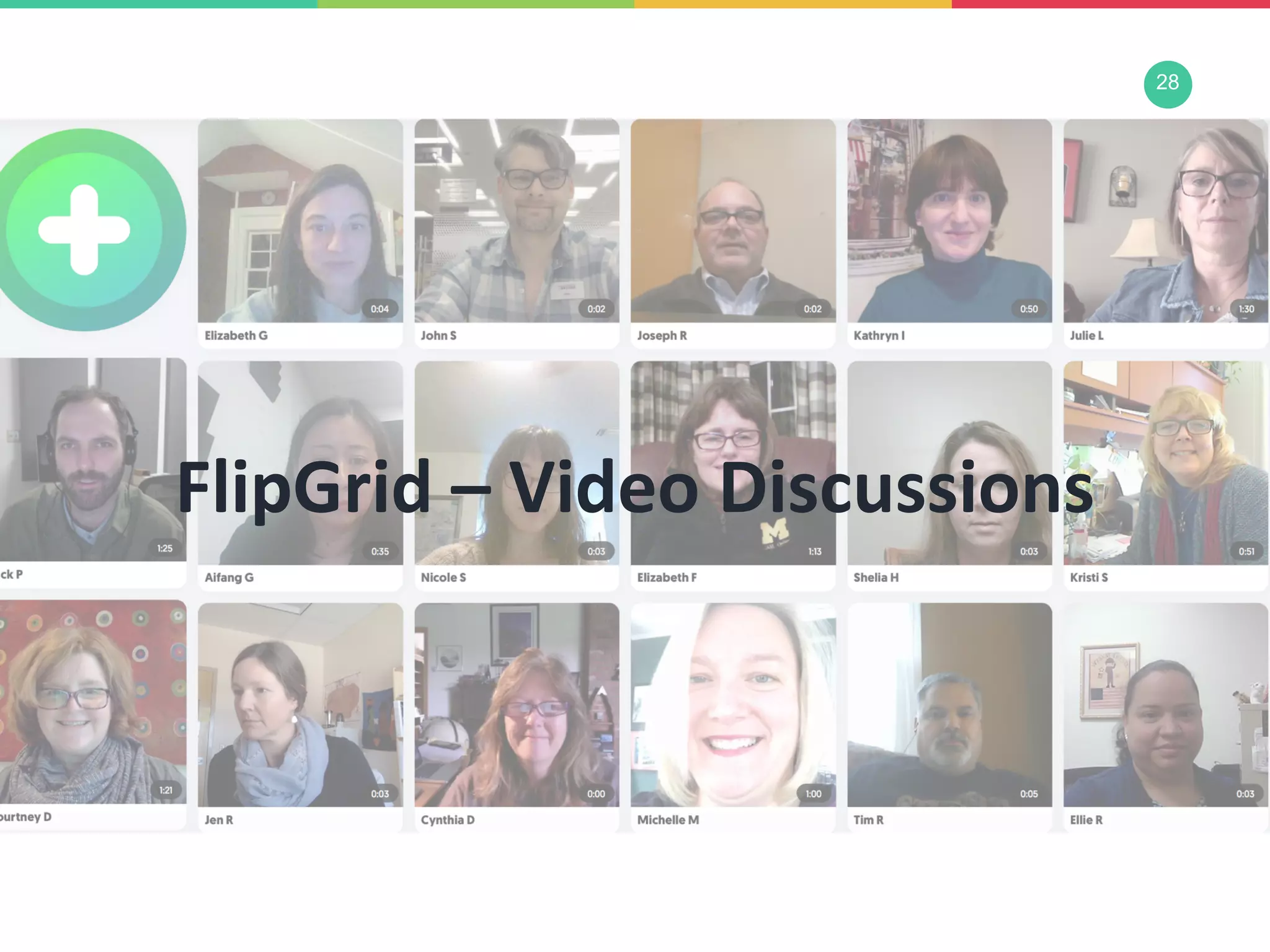 28
FlipGrid – Video Discussions
 