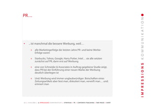 Unternehmenspräsentation Impressions Kommunikation