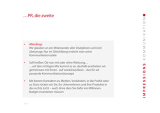 Unternehmenspräsentation Impressions Kommunikation