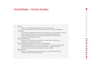 Unternehmenspräsentation Impressions Kommunikation