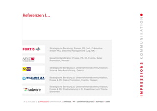 Unternehmenspräsentation Impressions Kommunikation