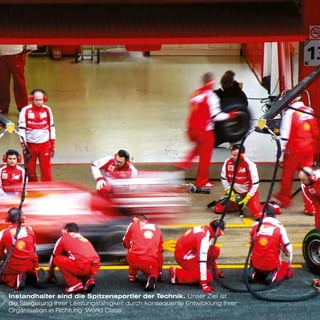 Instandhalter sind die Spitzensportler der Technik. Unser Ziel ist
die Steigerung Ihrer Leistungsfähigkeit durch konsequente Entwicklung Ihrer
Organisation in Richtung ‚World Class‘.
 