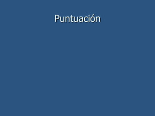 Puntuación 