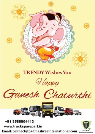 TRENDY wishes you  HAPPY GANESH CHATURTHI 