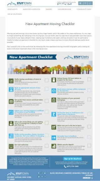 New Apartment Moving Checklist