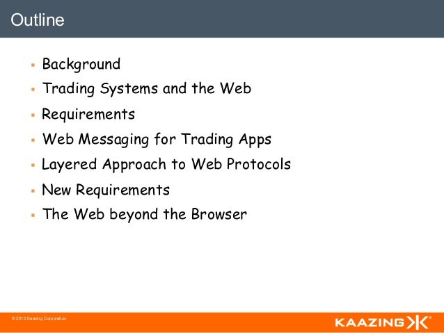 Web based online trading system