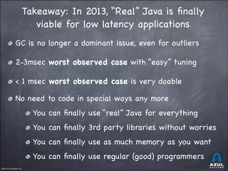 Enabling Java in Latency Sensitive Environments | PDF