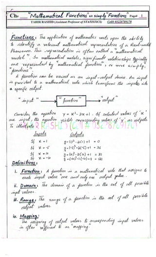 Quantitative technique notes sir  Tahir Rashid
