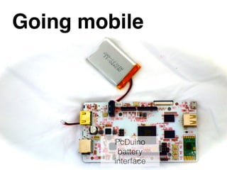 © 2013 IBM Corporation
@holly_cummins
Going mobile
PcDuino
battery
interface
 