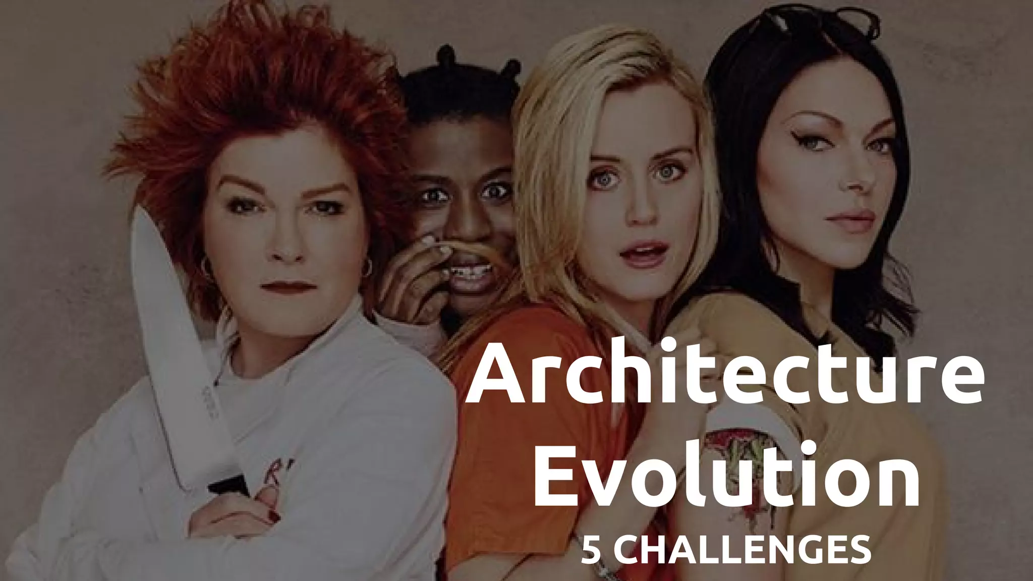 Architecture
Evolution
5 CHALLENGES
 