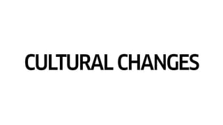 CULTURAL CHANGES
 