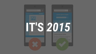 IT'S 2015
 