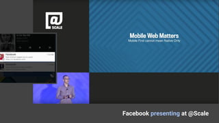 Facebook presenting at @Scale
 