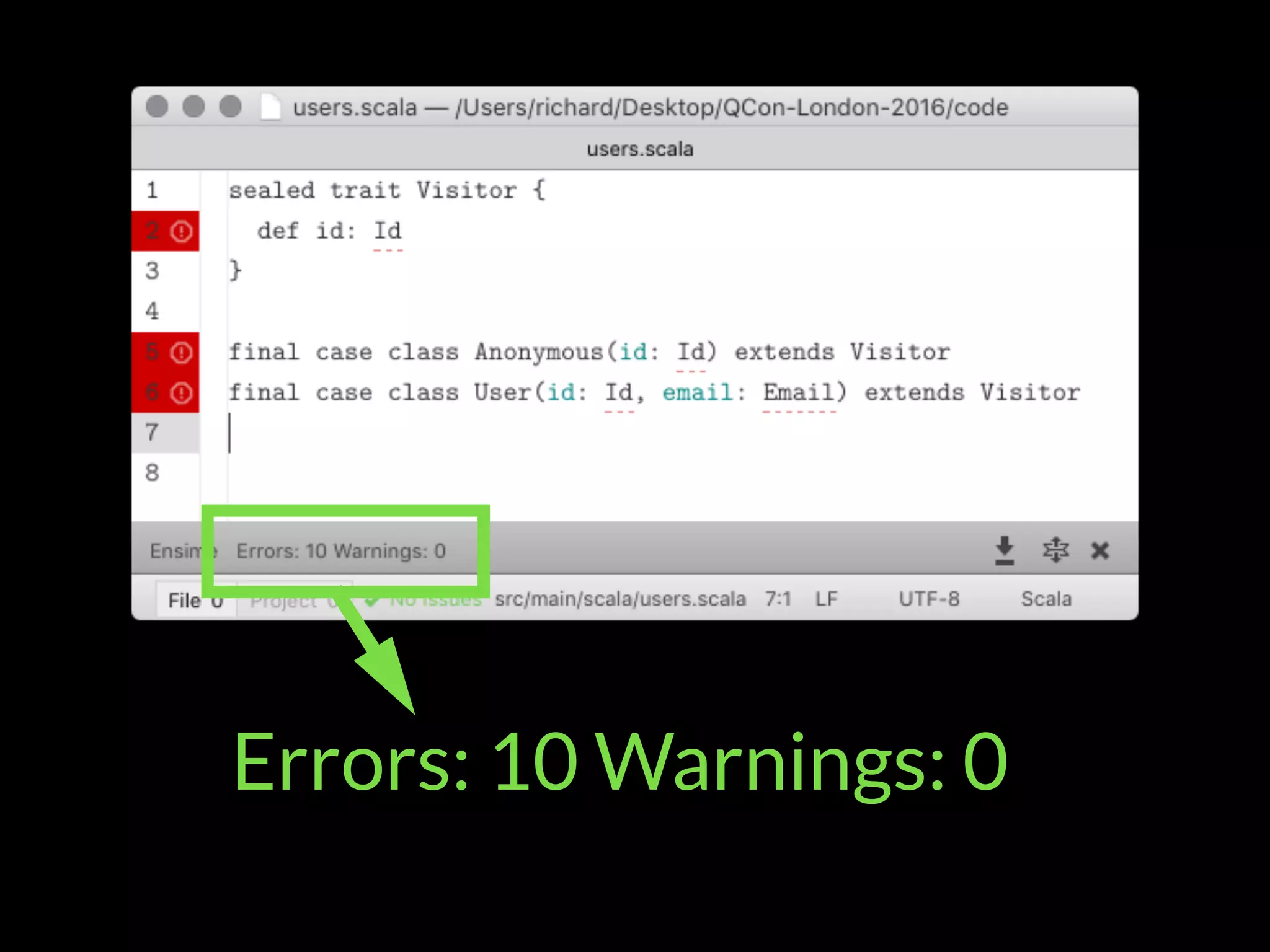 Errors: 10 Warnings: 0
 