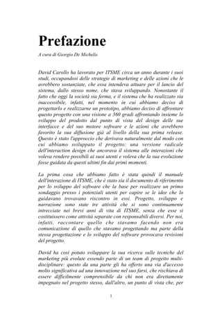 [PREVIEW] David Carollo - Societing, Multicanalità e Startup Innovative: il caso ITSME (2016)