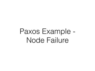 Paxos Example -
Node Failure
 