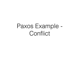 Paxos Example -
Conﬂict
 