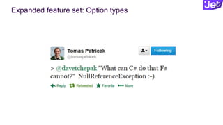 Expanded feature set: Option types
 