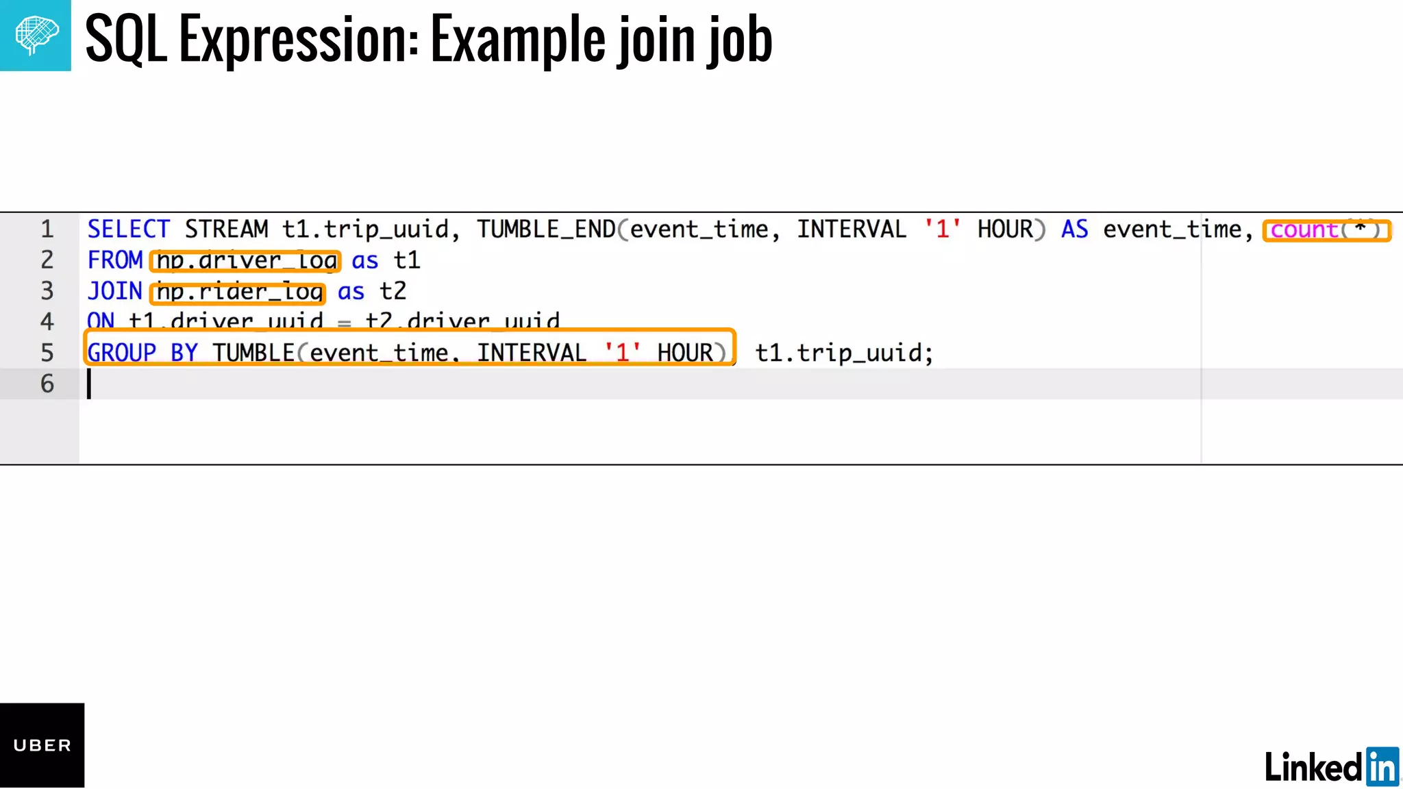 SQL Expression: Example join job
 