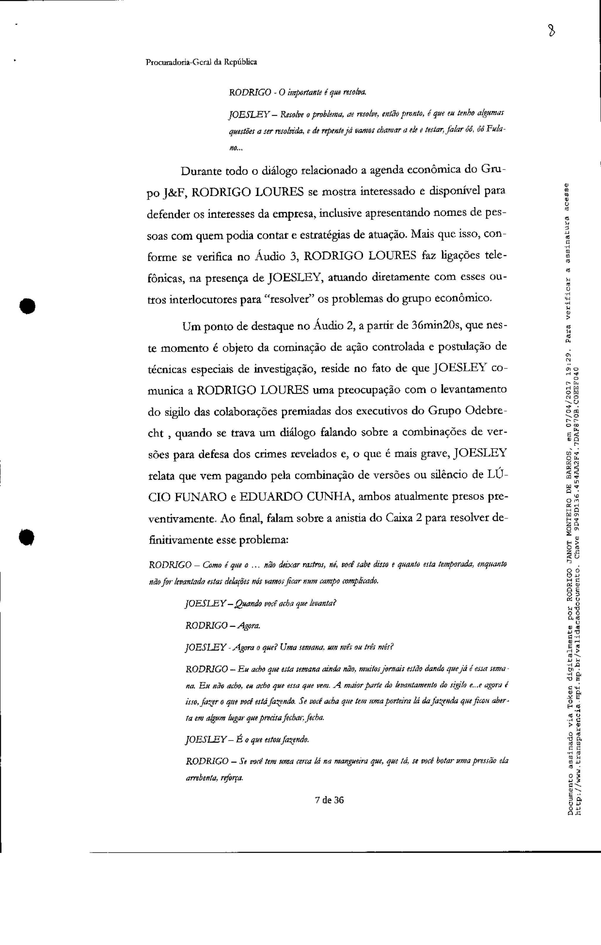 Pedido de Inquérito contra Michel Temer