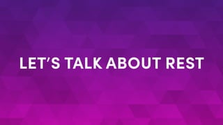 LET’S TALK ABOUT REST
 
