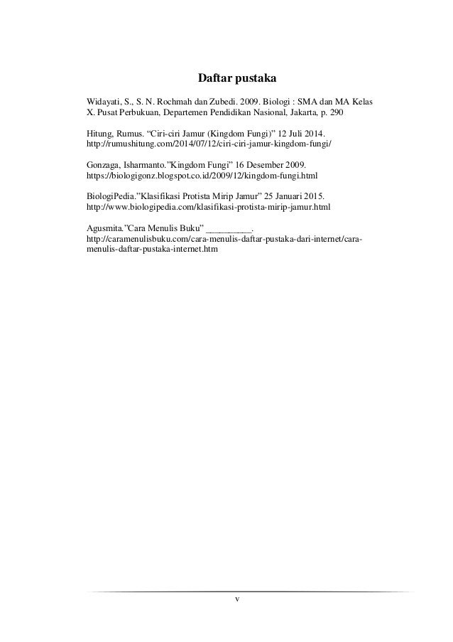 Cara Membuat Makalah Tentang Jamur Contoh Makalah