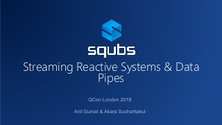 Streaming Reactive Systems & Data
Pipes
 