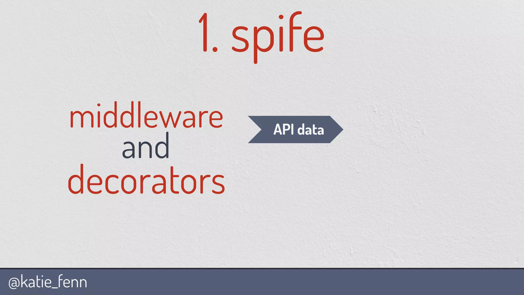 @katie_fenn
middleware
and
decorators
1. spife
API data
 