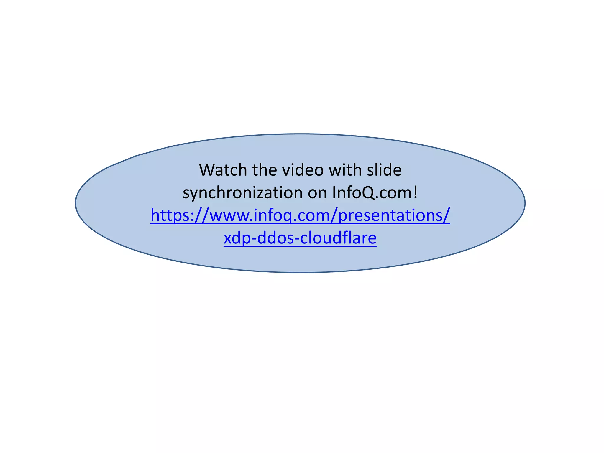 Watch the video with slide
synchronization on InfoQ.com!
https://www.infoq.com/presentations/
xdp-ddos-cloudflare
 
