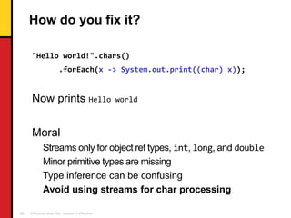 Effective Java, Third Edition - Keepin' it Effective | PDF