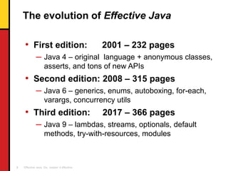 Effective Java, Third Edition - Keepin' it Effective | PDF
