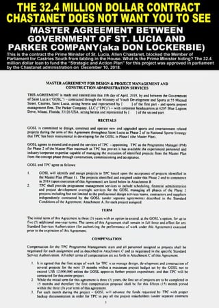 CONTRACT: GOSL - PARKER COMPANY(DON LOCKERBIE)