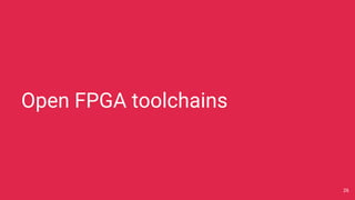 Open FPGA toolchains
26
 