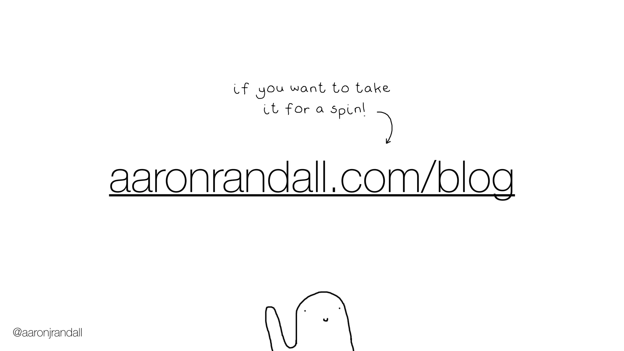 aaronrandall.com/blog
if you want to take
it for a spin!
@aaronjrandall
 