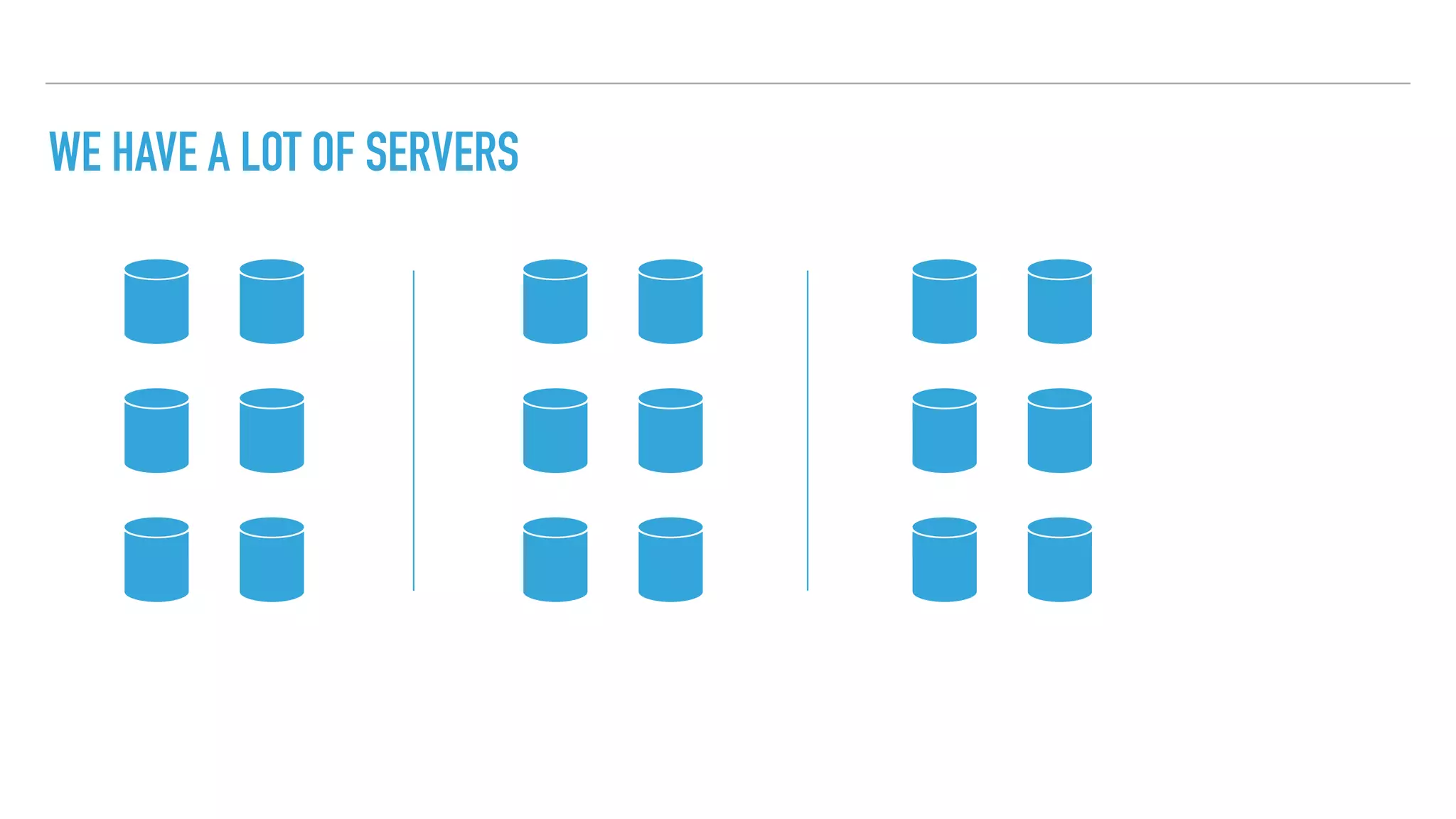 WE HAVE A LOT OF SERVERS
 