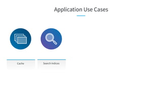 Security
Cache Search Indices
Application Use Cases
 