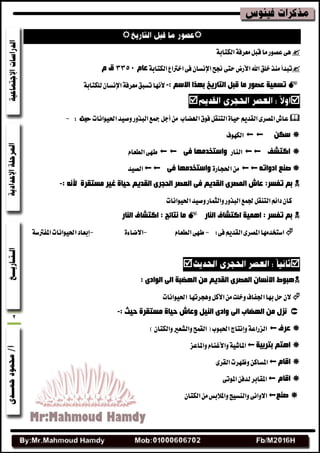 2

١‫ايهتاب‬١‫َعطف‬ٌ‫قب‬‫َا‬‫عكٛض‬٢ٖ
‫اهلل‬‫خًل‬‫َٓص‬‫تبسأ‬‫األضض‬‫جنح‬٢‫ست‬ٕ‫اإلْػا‬١‫ايهتاب‬‫اخرتاع‬٢‫ف‬َ‫ػب‬3333‫ق‬َ
: ُ‫االع‬ ‫ثٙزا‬ ‫اٌزبس٠خ‬ ً‫لج‬ ‫ِب‬ ‫ػقٛس‬ ‫رغّ١خ‬-١‫يًهتاب‬ٕ‫اإلْػا‬١‫َعطف‬‫تػبل‬‫ألْٗا‬

ِٜ‫ايكس‬٣‫املكط‬‫عاف‬‫اهلهاب‬‫فٛم‬ٌ‫ايتٓك‬٠‫سٝا‬‫اسبٝٛاْات‬‫ٚقٝس‬‫ايبصٚض‬‫غنع‬ٌ‫أد‬َٔ‫حيث‬:-
ٓ‫عى‬‫ايهٗٛف‬
‫اوزؾف‬‫ايٓاض‬ٝ‫ف‬ ‫ٚاعزخذِٙب‬ّ‫ايطعا‬٢ٗ‫ط‬
‫فٕغ‬ٗ‫ادٚار‬‫اسب‬َٔ٠‫ذاض‬ٝ‫ف‬ ‫ٚاعزخذِٙب‬‫ايكٝس‬
:‫رفغش‬ ُ‫ث‬‫ِغزمشح‬ ‫غ١ش‬ ‫د١بح‬ ُ٠‫اٌمذ‬ ٜ‫اٌذجش‬ ‫اٌؼقش‬ ٝ‫ف‬ ُ٠‫اٌمذ‬ ٜ‫اٌّقش‬ ‫ػبػ‬ٗٔ٤:-
‫اسبٝٛاْات‬‫ٚقٝس‬‫ٚايجُاض‬‫ايبصٚض‬‫زبُع‬ٌ‫ايتٓك‬ِ٥‫زا‬ٕ‫نا‬
‫إٌبس‬ ‫اوزؾبف‬ ‫اّ٘١خ‬ : ‫رفغش‬ ُ‫ث‬‫إٌبس‬ ‫اوزؾبف‬ : ‫ٔزبئح‬ ‫ِب‬
٢‫ف‬ِٜ‫ايكس‬٣‫املكط‬‫اغتدسَٗا‬:-ّ‫ايطعا‬٢ٗ‫ط‬-٠٤‫االنا‬-‫إبعاز‬١‫املفرتغ‬‫اسبٝٛاْات‬

ٜ‫اٌٛاد‬ ٌٝ‫ا‬ ‫اٌٙنجخ‬ ِٓ ُ٠‫اٌمذ‬ ٜ‫اٌّقش‬ ْ‫االٔغب‬ ‫٘جٛه‬:
‫ٖٚذطتٗا‬ٌ‫األن‬َٔ‫ٚخًت‬‫ازبفاف‬‫بٗا‬ٌ‫س‬ٕ‫ال‬‫اسبٝٛاْات‬
ٚ ً١ٌٕ‫ا‬ ٜ‫ٚاد‬ ٌٝ‫ا‬ ‫اٌٙنبة‬ ِٓ ‫ٔضي‬: ‫د١ث‬ ‫ِغزمشح‬ ‫د١بح‬ ‫ػبػ‬-
‫ػشف‬١‫ايعضاع‬‫ٚإْتاز‬)ٕ‫ٚايهتا‬‫ٚايؿعري‬‫ايكُح‬(‫اسببٛب‬
‫ثزشث١خ‬ ُ‫ا٘ز‬‫ٚاملاعع‬ّ‫ٚاألغٓا‬١ٝ‫املاؾ‬
َ‫الب‬٣‫ايكط‬‫ٚظٗطت‬ٔ‫املػان‬
َ‫الب‬٢‫املٛت‬ٔ‫يسف‬‫املكابط‬
‫فٕغ‬ٕ‫ايهتا‬َٔ‫ٚاملالبؼ‬‫ٚايٓػٝر‬٢ْ‫االٚا‬
 