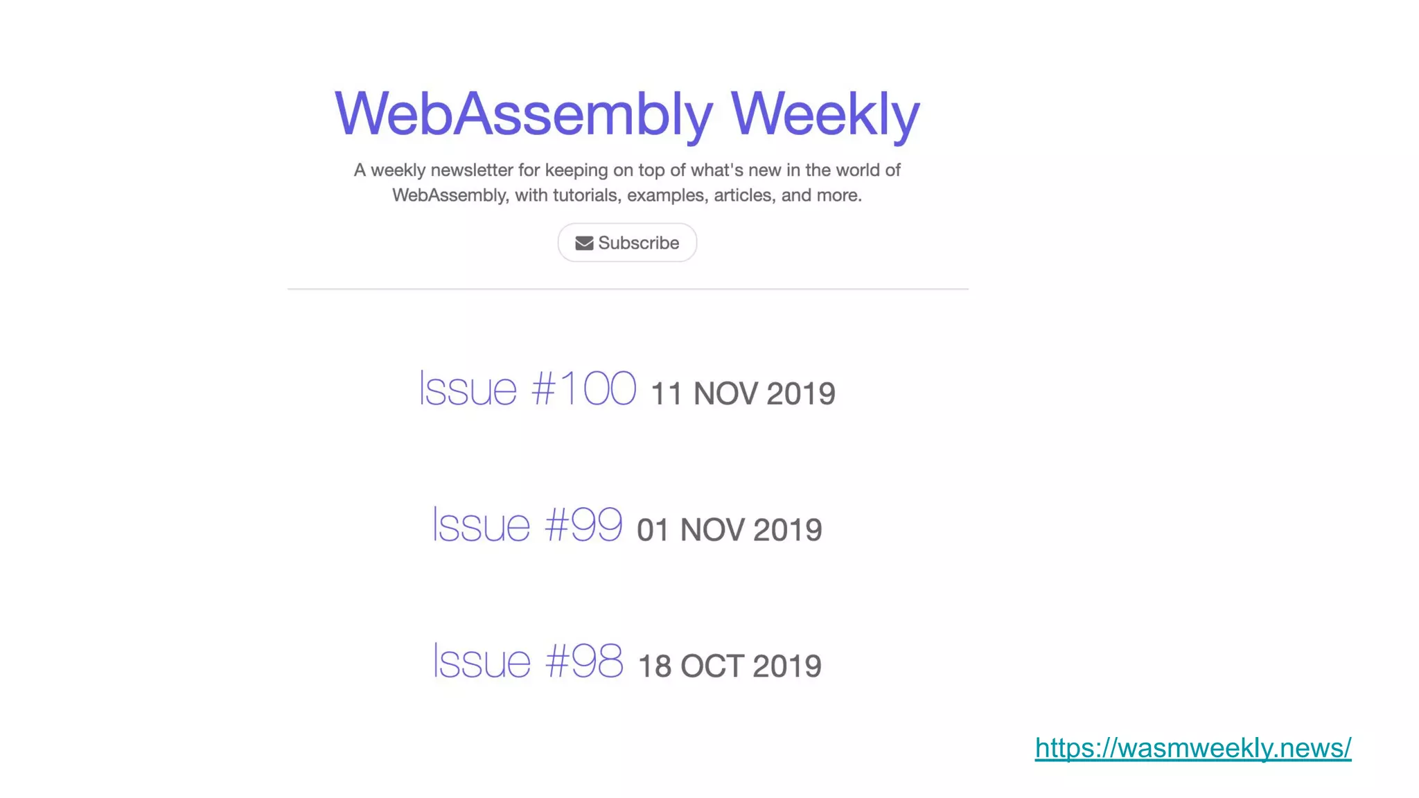 https://wasmweekly.news/ 