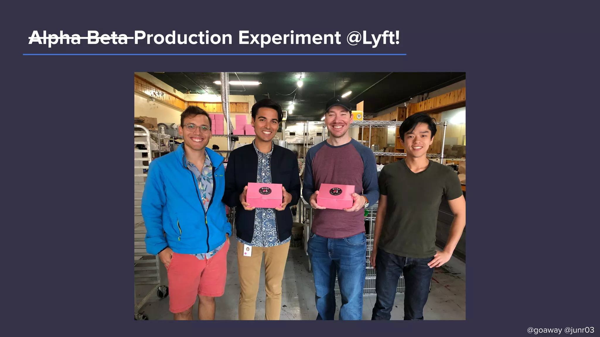 Alpha Beta Production Experiment @Lyft!
@goaway @junr03
 