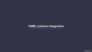 YAML schema integration
@rebello95
 