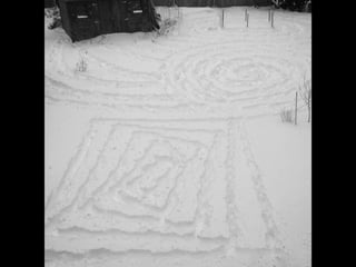 Snowtangle, Zentangle in the Snow