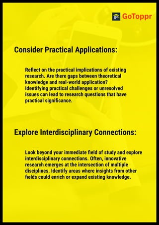 Exploring Gaps Identifying Research Gaps | PDF
