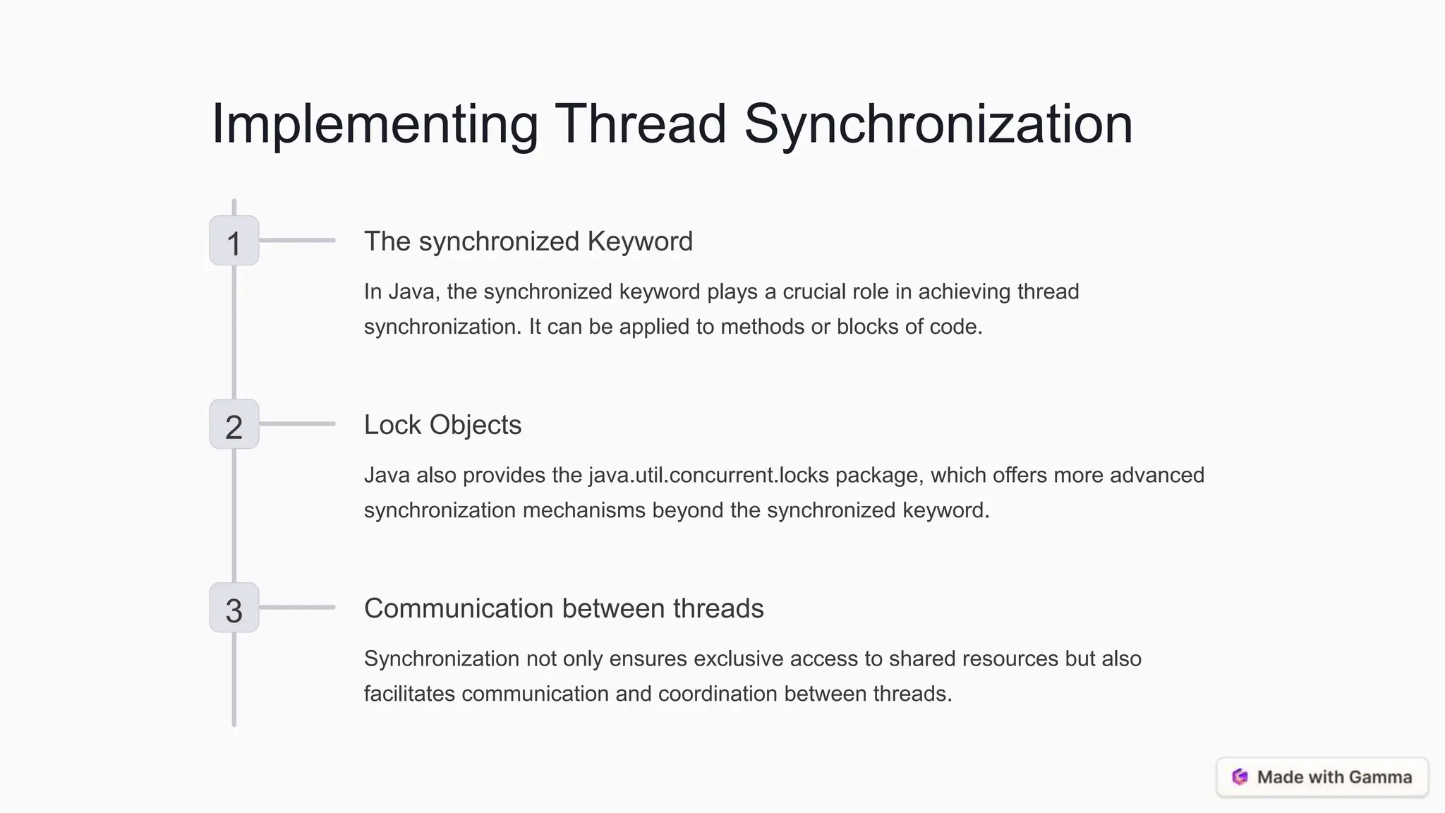 Synchronization of Threads: Connecting Threads in Java | PPT